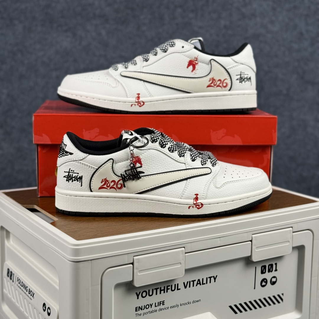 280 Air Jordan 1 Low AJ1乔1倒勾 马年限定 斯图西联名 低帮复古篮球鞋 CS5288-703-Chinese UA Cheap High Quatity Brand Clothes Bags handbags Sneakers wholesale wholesaler seller from China Factory suppliers Fashion Clothing Shoes best Quality Beautiful Price 280 Air Jordan 1 Low AJ1乔1倒勾 马年限定 斯图西联名 低帮复古篮球鞋 CS5288-703