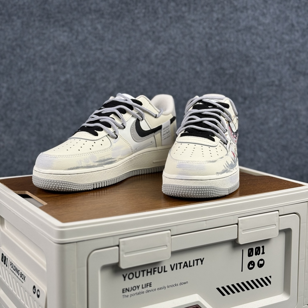 260 Nike Air Force 1'07 Low ”Unbridled Steed” 手绘涂鸦 天马行空 空军一号低帮休闲板鞋 FB1839-313
