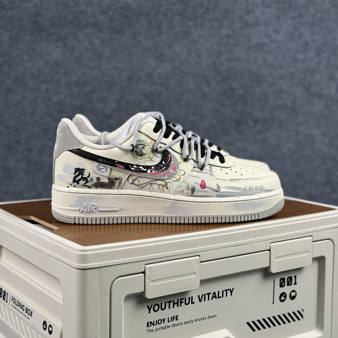 260 Nike Air Force 1'07 Low ”Unbridled Steed” 手绘涂鸦 天马行空 空军一号低帮休闲板鞋 FB1839-313