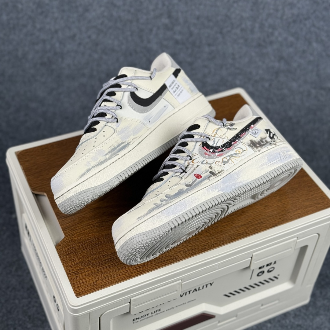 260 Nike Air Force 1'07 Low ”Unbridled Steed” 手绘涂鸦 天马行空 空军一号低帮休闲板鞋 FB1839-313