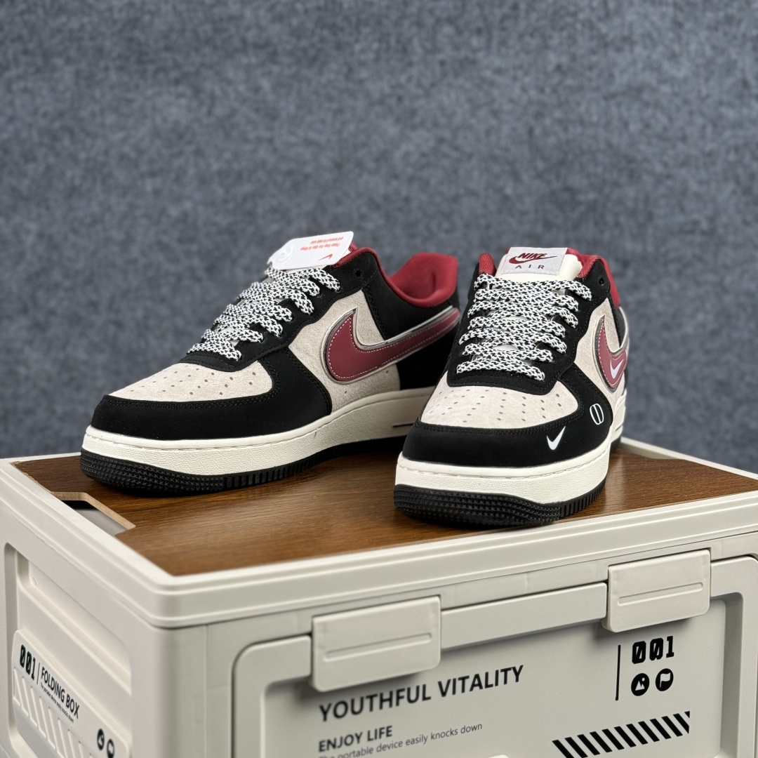 260 Nike Air Force 1'07 Low 黑红撞色 空军一号低帮休闲板鞋 SY1388-029-Chinese UA Cheap High Quatity Brand Clothes Bags handbags Sneakers wholesale wholesaler seller from China Factory suppliers Fashion Clothing Shoes best Quality Beautiful Price 260 Nike Air Force 1'07 Low 黑红撞色 空军一号低帮休闲板鞋 SY1388-029
