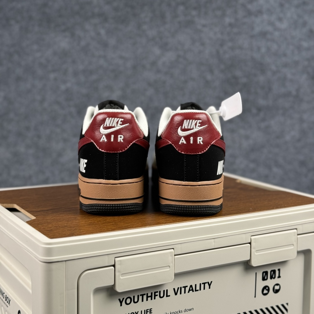 260 Nike Air Force 1'07 Low 白红黑彩色拼接 空军一号低帮休闲板鞋 IM3378-122