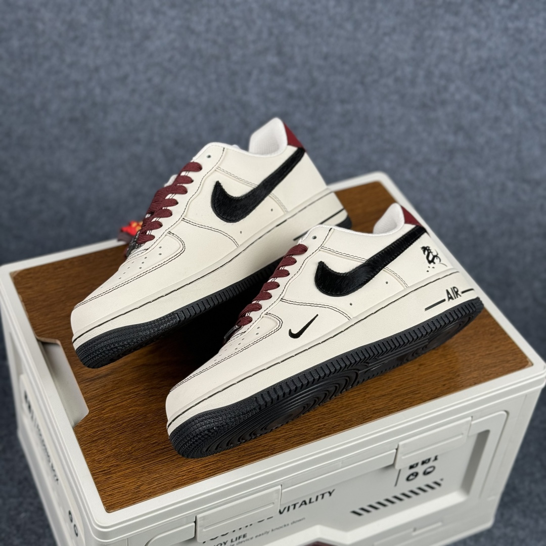 290 Nike Air Force 1'07 Low 马年限定 米瓷映墨 空军一号低帮休闲板鞋 IB4607-171