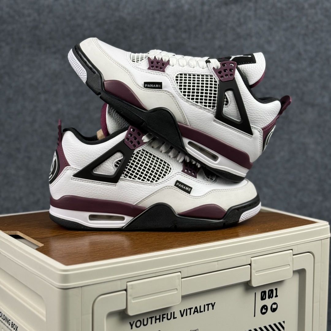 300 W版 Air Jordan AJ4 ”Metallic Gold” 大巴黎白紫 乔丹AJ4代中帮复古休闲篮球鞋 CZ5624-100-Chinese UA Cheap High Quatity Brand Clothes Bags handbags Sneakers wholesale wholesaler seller from China Factory suppliers Fashion Clothing Shoes best Quality Beautiful Price 300 W版 Air Jordan AJ4 ”Metallic Gold” 大巴黎白紫 乔丹AJ4代中帮复古休闲篮球鞋 CZ5624-100