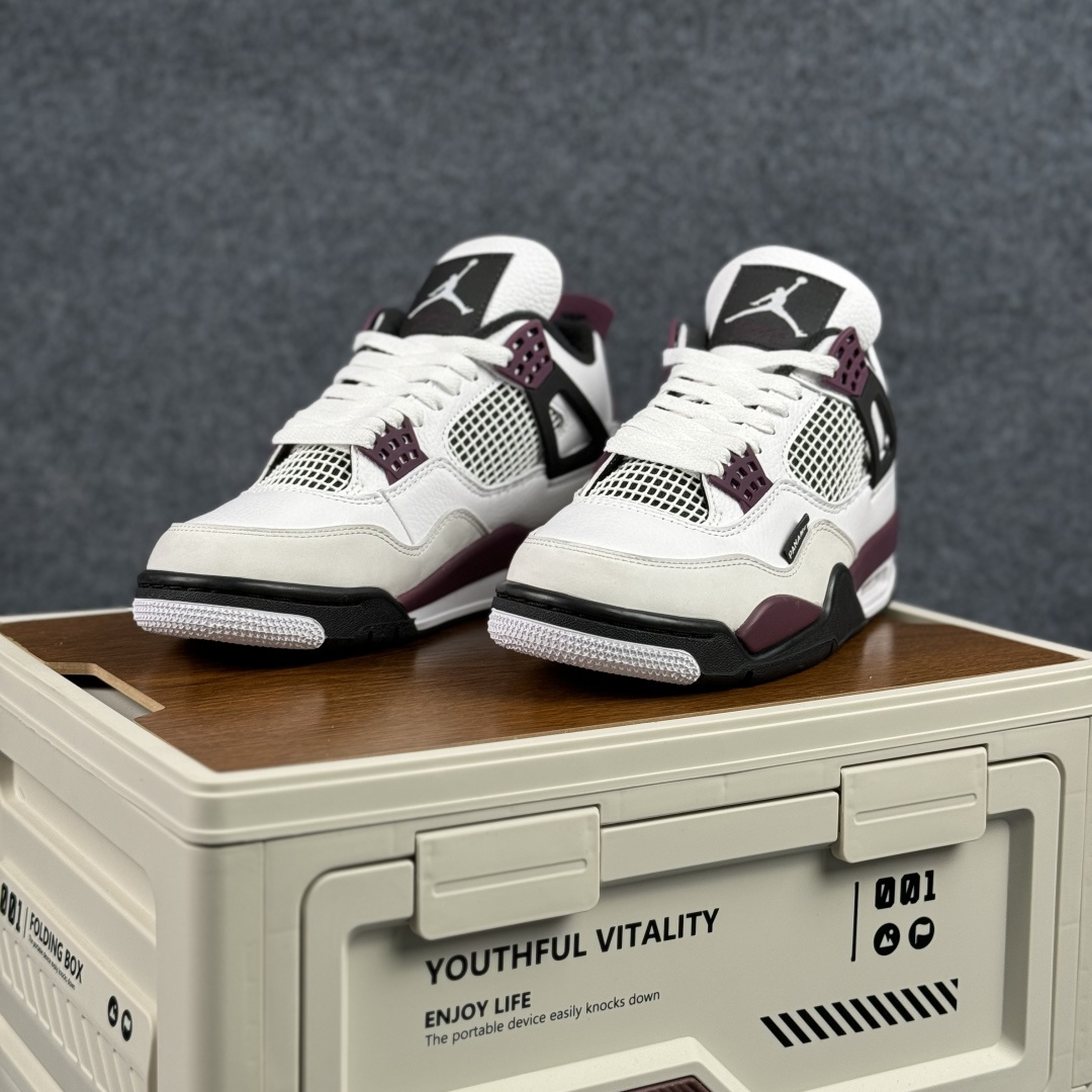 300 W版 Air Jordan AJ4 ”Metallic Gold” 大巴黎白紫 乔丹AJ4代中帮复古休闲篮球鞋 CZ5624-100-Chinese UA Cheap High Quatity Brand Clothes Bags handbags Sneakers wholesale wholesaler seller from China Factory suppliers Fashion Clothing Shoes best Quality Beautiful Price 300 W版 Air Jordan AJ4 ”Metallic Gold” 大巴黎白紫 乔丹AJ4代中帮复古休闲篮球鞋 CZ5624-100