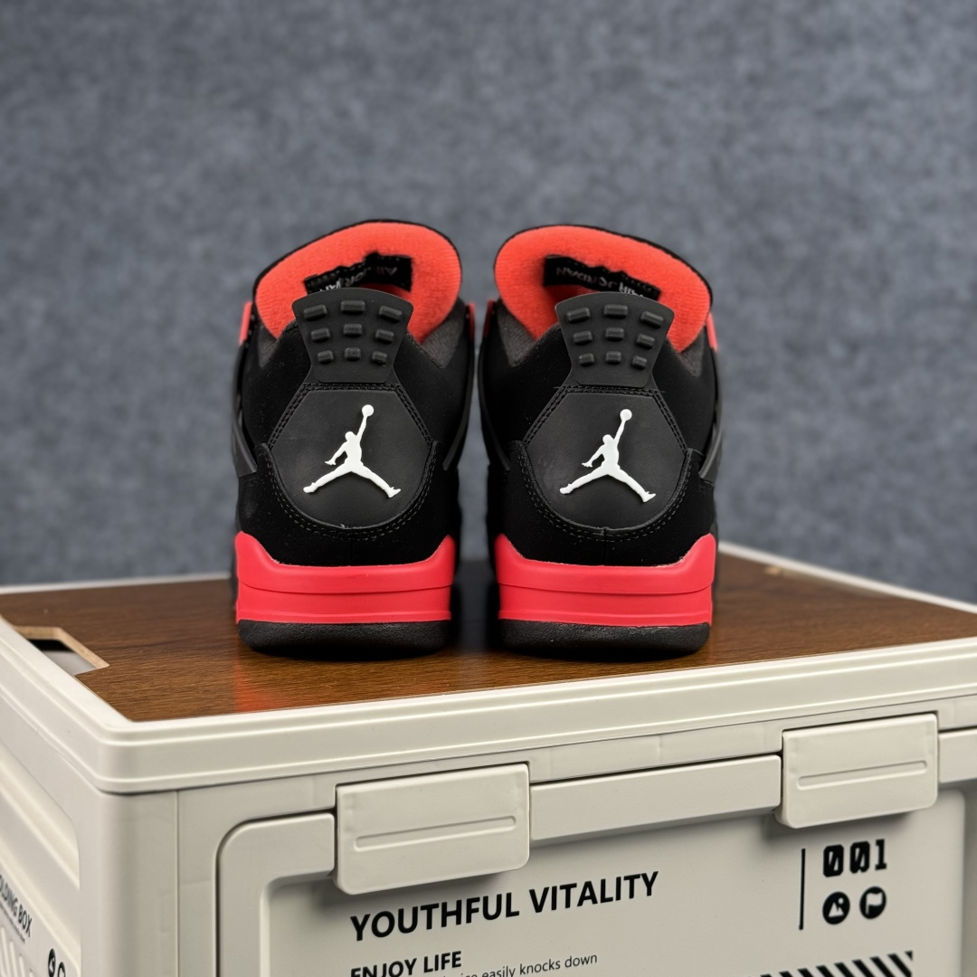 300 W版 Air Jordan AJ4 ”Metallic Gold” 红雷电 黑红 乔丹AJ4代中帮复古休闲篮球鞋 CT8527-016