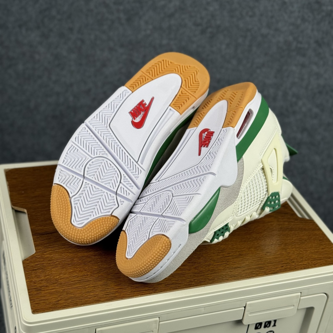300 W版 Air Jordan AJ4 ”Metallic Gold” 白绿 乔丹AJ4代中帮复古休闲篮球鞋 DR5415-103-Chinese UA Cheap High Quatity Brand Clothes Bags handbags Sneakers wholesale wholesaler seller from China Factory suppliers Fashion Clothing Shoes best Quality Beautiful Price 300 W版 Air Jordan AJ4 ”Metallic Gold” 白绿 乔丹AJ4代中帮复古休闲篮球鞋 DR5415-103