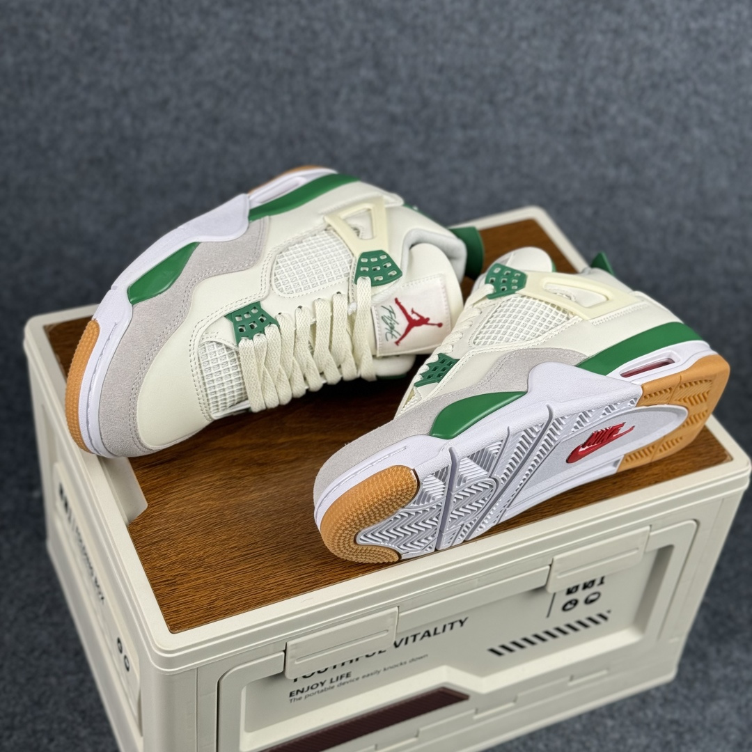 300 W版 Air Jordan AJ4 ”Metallic Gold” 白绿 乔丹AJ4代中帮复古休闲篮球鞋 DR5415-103-Chinese UA Cheap High Quatity Brand Clothes Bags handbags Sneakers wholesale wholesaler seller from China Factory suppliers Fashion Clothing Shoes best Quality Beautiful Price 300 W版 Air Jordan AJ4 ”Metallic Gold” 白绿 乔丹AJ4代中帮复古休闲篮球鞋 DR5415-103