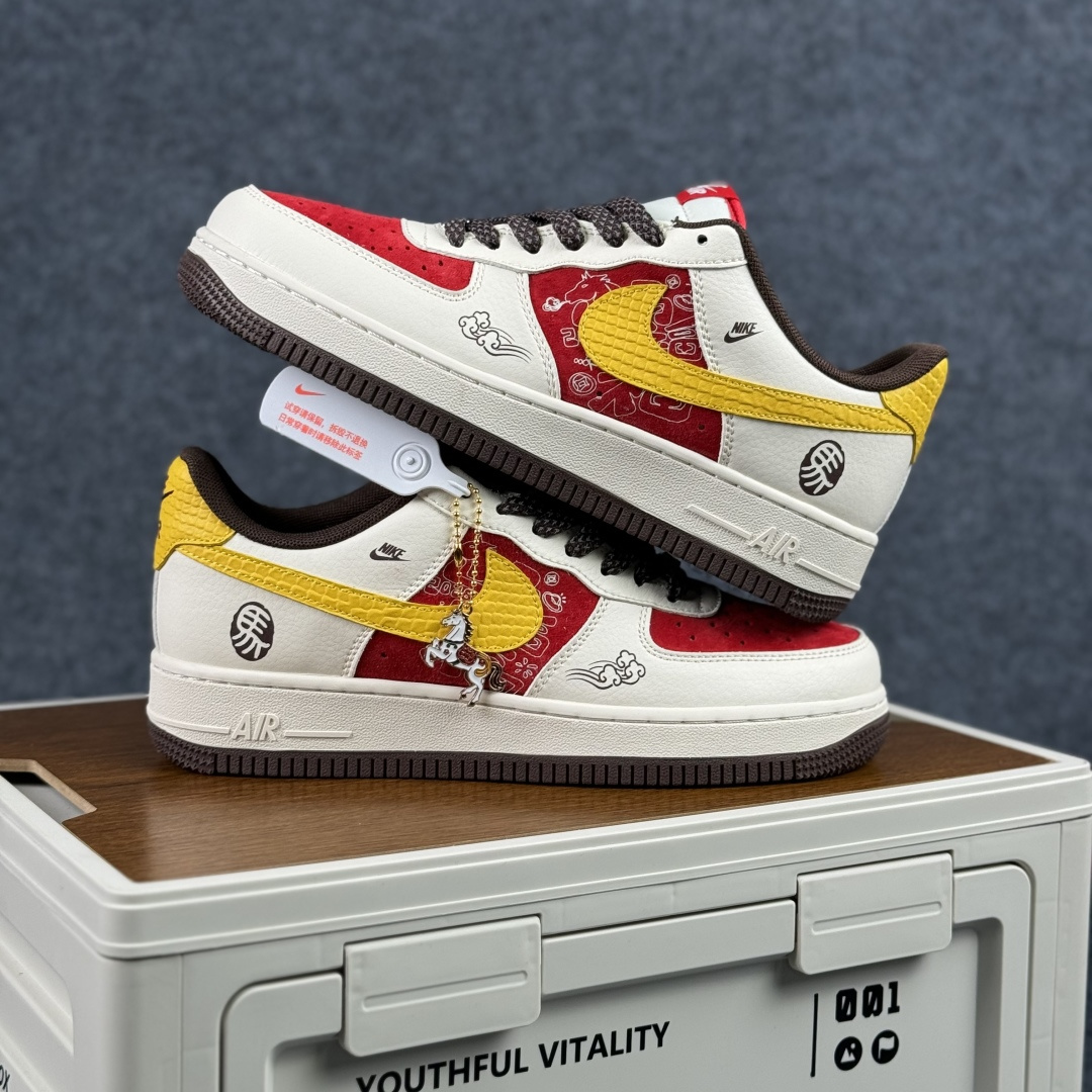 260 Nike Air Force 1'07 Low 红白黄撞色 空军一号低帮休闲板鞋 JP2026-155-Chinese UA Cheap High Quatity Brand Clothes Bags handbags Sneakers wholesale wholesaler seller from China Factory suppliers Fashion Clothing Shoes best Quality Beautiful Price 260 Nike Air Force 1'07 Low 红白黄撞色 空军一号低帮休闲板鞋 JP2026-155