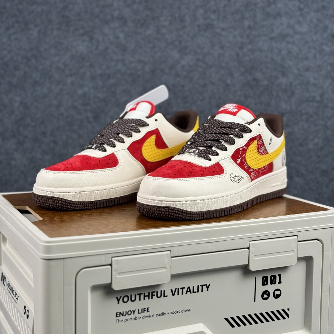 260 Nike Air Force 1'07 Low 红白黄撞色 空军一号低帮休闲板鞋 JP2026-155-Chinese UA Cheap High Quatity Brand Clothes Bags handbags Sneakers wholesale wholesaler seller from China Factory suppliers Fashion Clothing Shoes best Quality Beautiful Price 260 Nike Air Force 1'07 Low 红白黄撞色 空军一号低帮休闲板鞋 JP2026-155