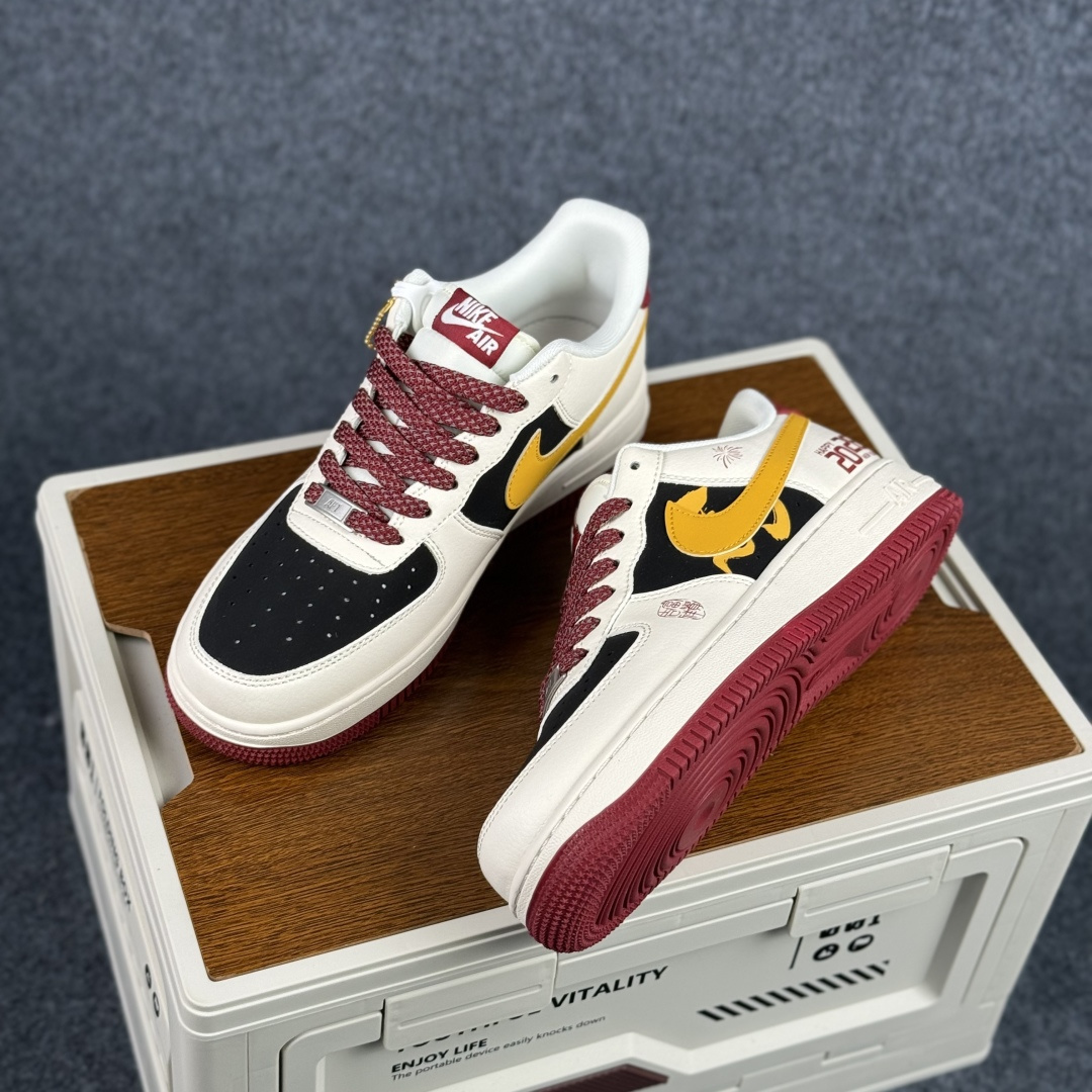 260 Nike Air Force 1'07 Low 酒红撞色 空军一号低帮休闲板鞋 JP2026-152-Chinese UA Cheap High Quatity Brand Clothes Bags handbags Sneakers wholesale wholesaler seller from China Factory suppliers Fashion Clothing Shoes best Quality Beautiful Price 260 Nike Air Force 1'07 Low 酒红撞色 空军一号低帮休闲板鞋 JP2026-152