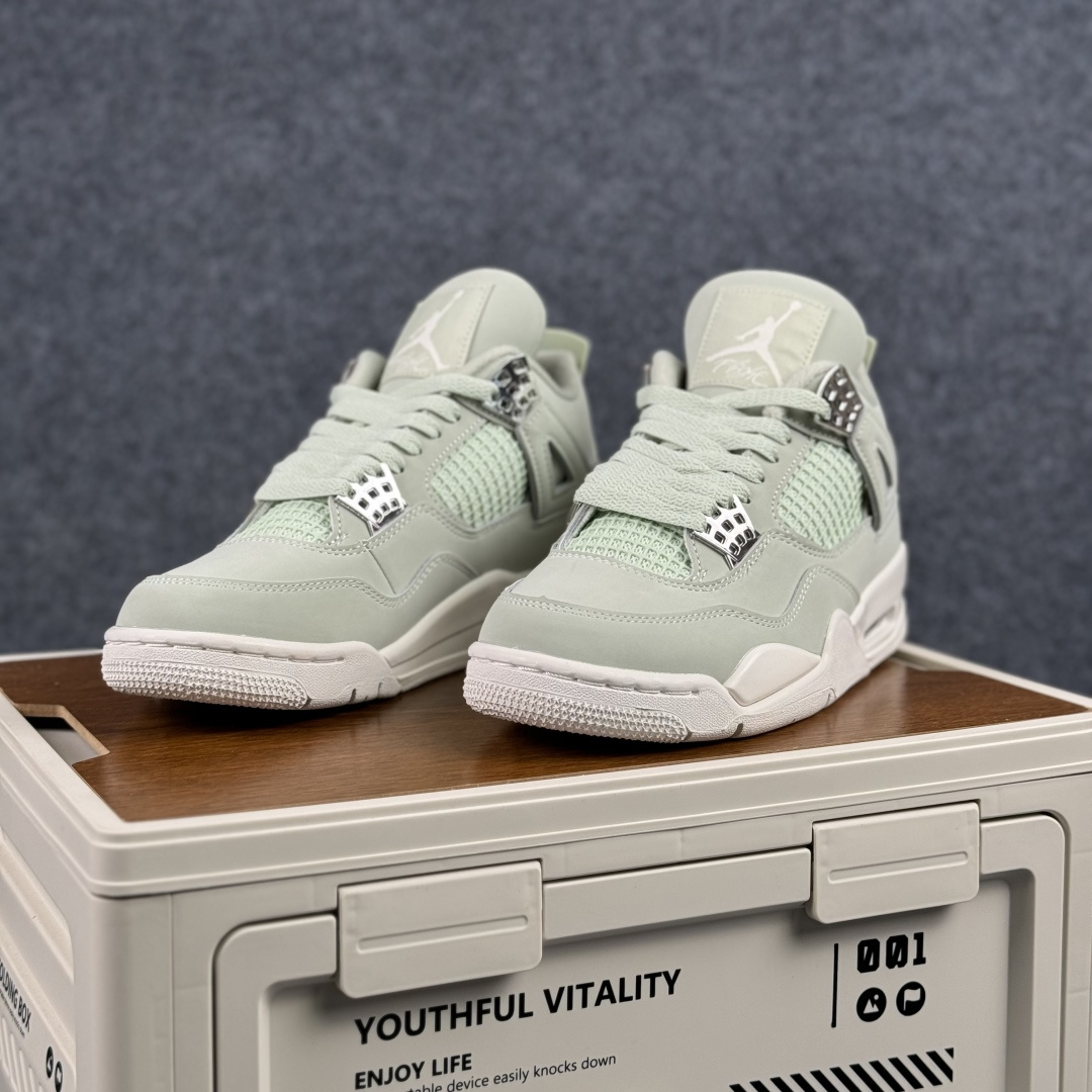 300 W版 Air Jordan AJ4 ”Metallic Gold” 薄荷绿 乔丹AJ4代中帮复古休闲篮球鞋 HV0823-003