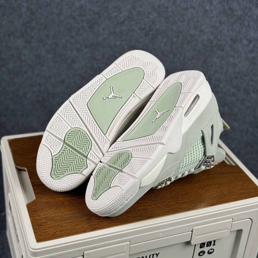300 W版 Air Jordan AJ4 ”Metallic Gold” 薄荷绿 乔丹AJ4代中帮复古休闲篮球鞋 HV0823-003
