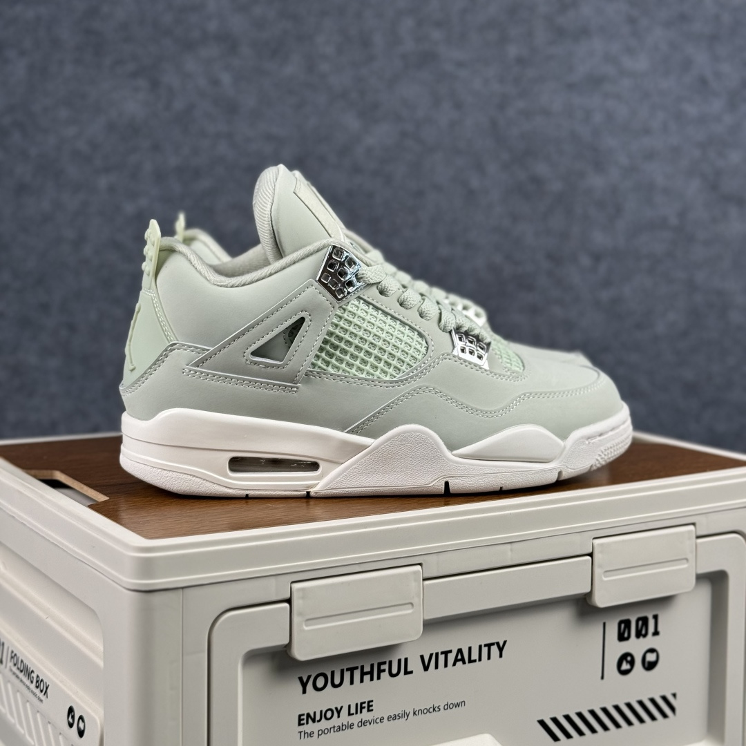 300 W版 Air Jordan AJ4 ”Metallic Gold” 薄荷绿 乔丹AJ4代中帮复古休闲篮球鞋 HV0823-003