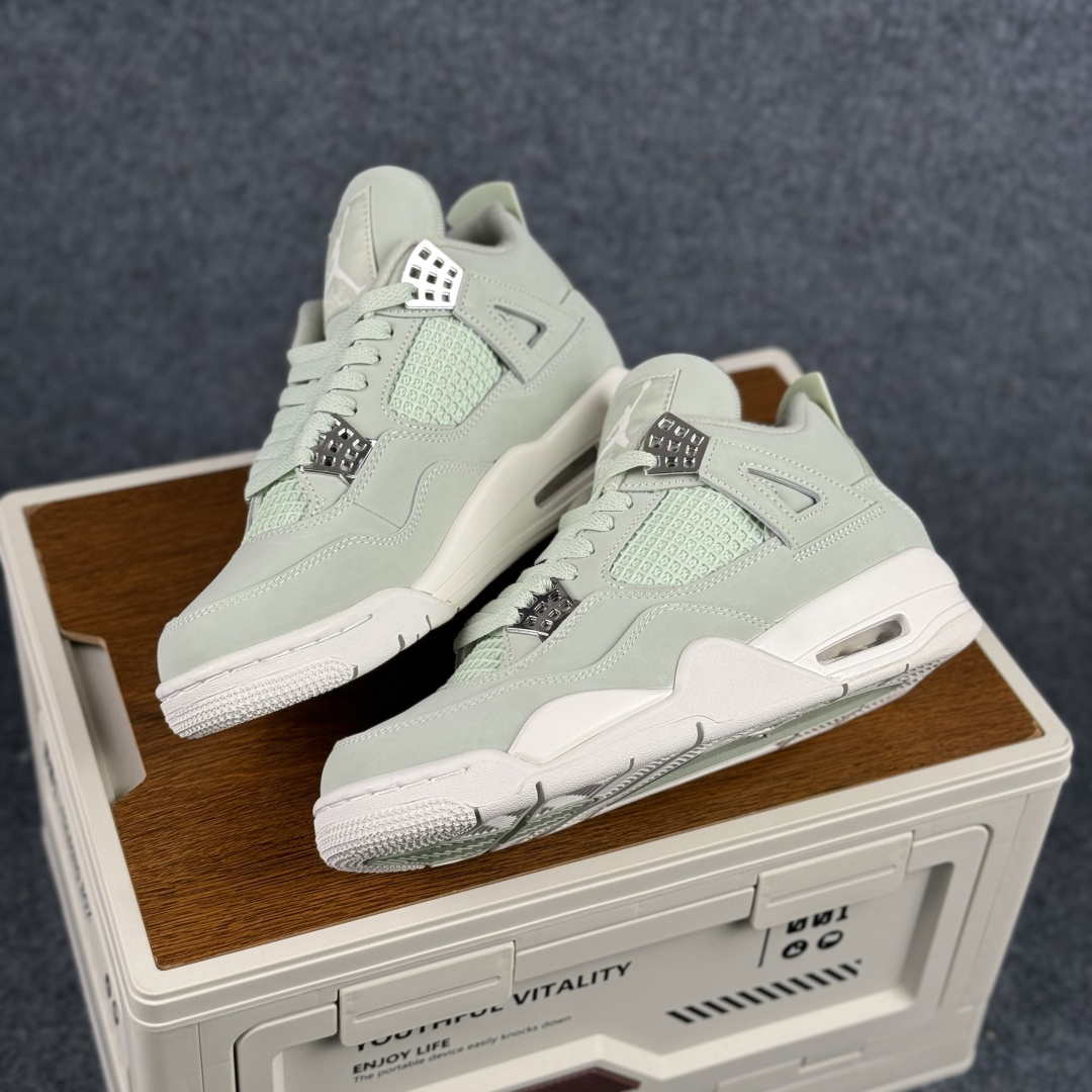 300 W版 Air Jordan AJ4 ”Metallic Gold” 薄荷绿 乔丹AJ4代中帮复古休闲篮球鞋 HV0823-003