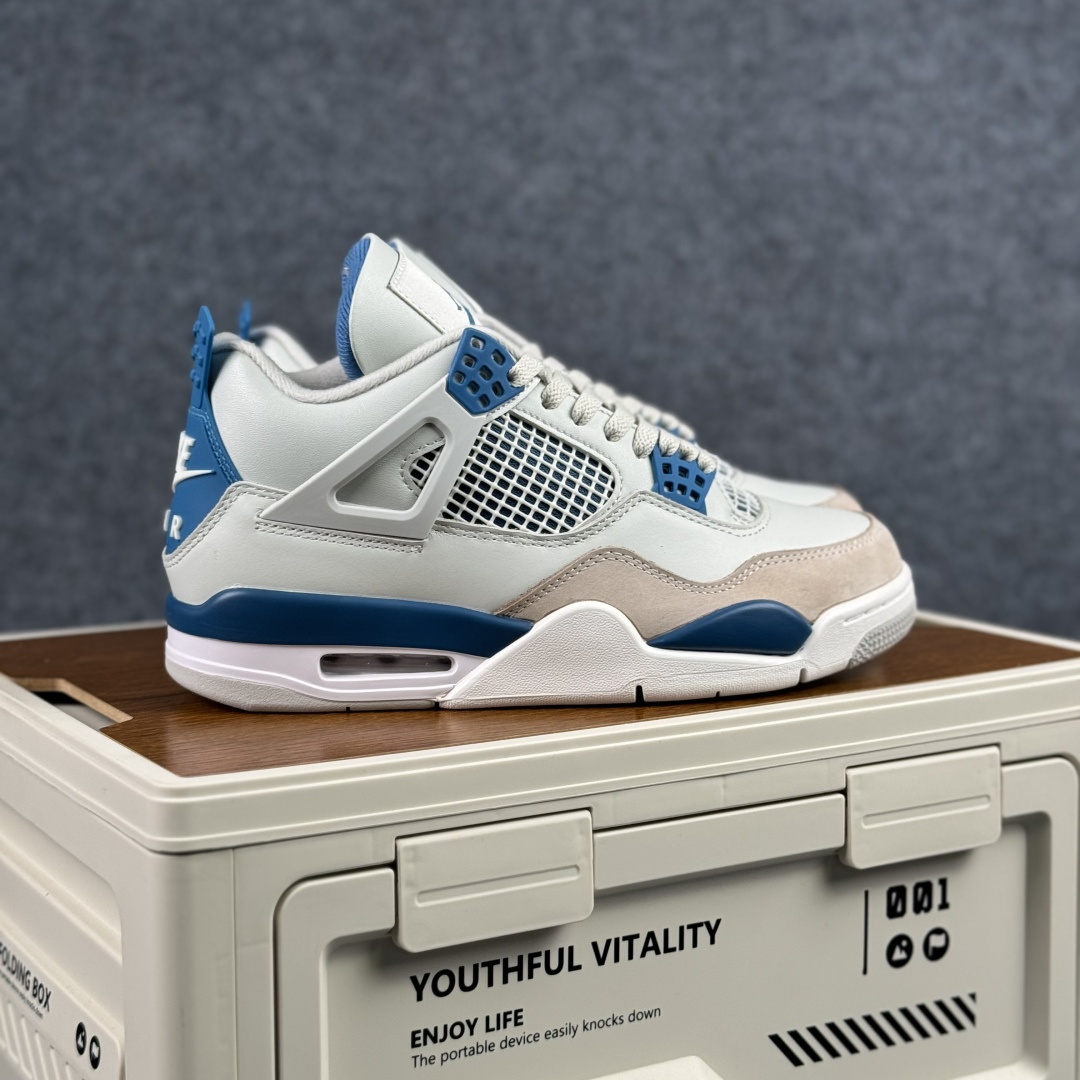 300 W版 Air Jordan AJ4 ”Metallic Gold” 白蓝 乔丹AJ4代中帮复古休闲篮球鞋 FV5029-141-Chinese UA Cheap High Quatity Brand Clothes Bags handbags Sneakers wholesale wholesaler seller from China Factory suppliers Fashion Clothing Shoes best Quality Beautiful Price 300 W版 Air Jordan AJ4 ”Metallic Gold” 白蓝 乔丹AJ4代中帮复古休闲篮球鞋 FV5029-141