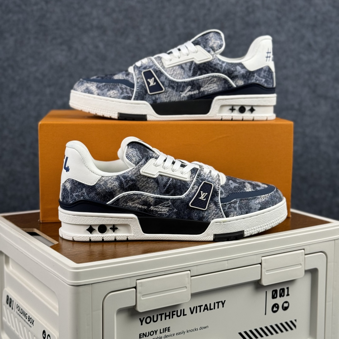 420 广奢高端货 LOUIS VUITTON 路易威登 LV Trainer 板鞋-Chinese UA Cheap High Quatity Brand Clothes Bags handbags Sneakers wholesale wholesaler seller from China Factory suppliers Fashion Clothing Shoes best Quality Beautiful Price 420 广奢高端货 LOUIS VUITTON 路易威登 LV Trainer 板鞋