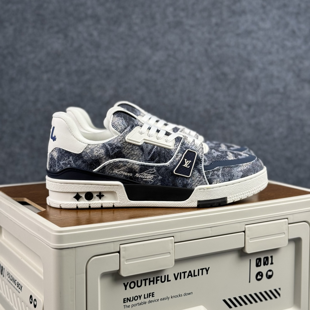 420 广奢高端货 LOUIS VUITTON 路易威登 LV Trainer 板鞋-Chinese UA Cheap High Quatity Brand Clothes Bags handbags Sneakers wholesale wholesaler seller from China Factory suppliers Fashion Clothing Shoes best Quality Beautiful Price 420 广奢高端货 LOUIS VUITTON 路易威登 LV Trainer 板鞋