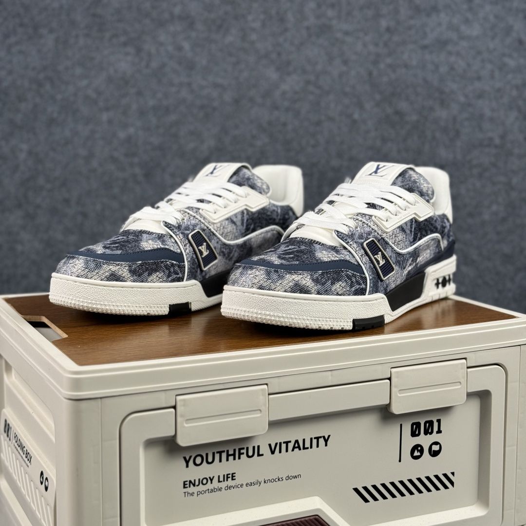 420 广奢高端货 LOUIS VUITTON 路易威登 LV Trainer 板鞋-Chinese UA Cheap High Quatity Brand Clothes Bags handbags Sneakers wholesale wholesaler seller from China Factory suppliers Fashion Clothing Shoes best Quality Beautiful Price 420 广奢高端货 LOUIS VUITTON 路易威登 LV Trainer 板鞋