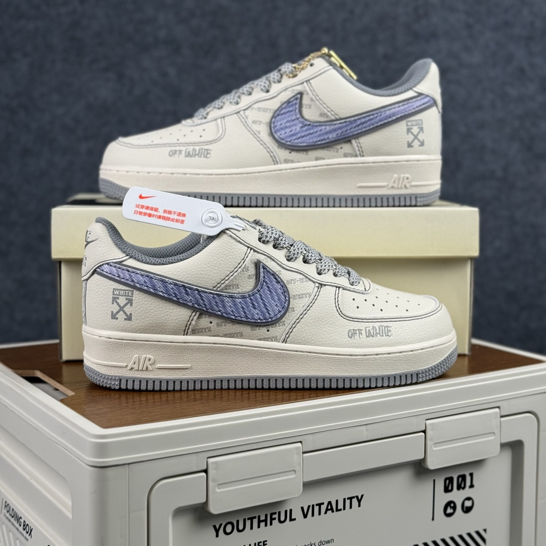 260 Nike Air Force 1'07 Low 米白主色 空军一号低帮休闲板鞋 XY2025-008