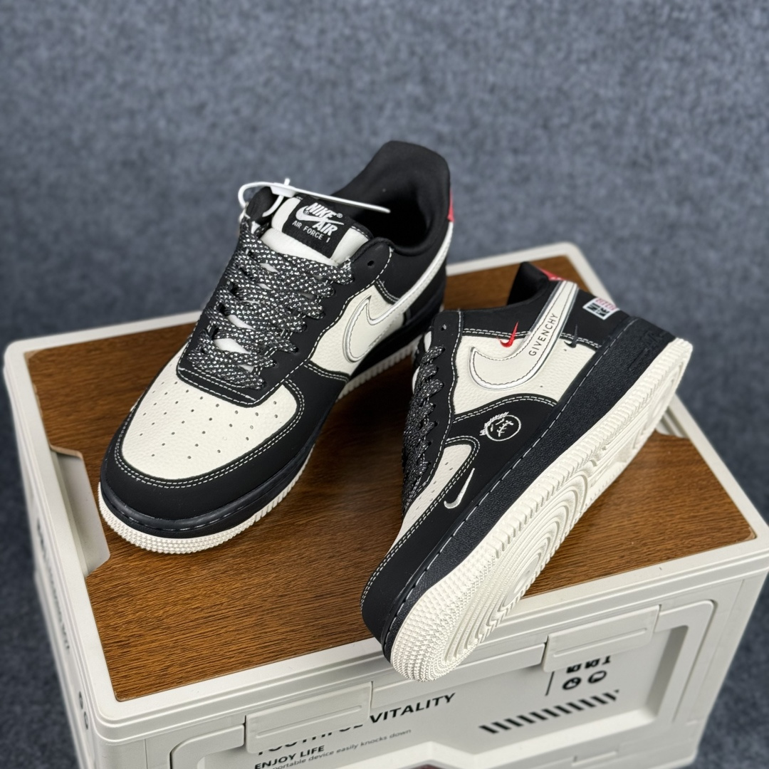 260 Nike Air Force 1 Low 07 x GIVENCHY 黑白三小勾 空军一号低帮休闲板鞋 XL1979-131-Chinese UA Cheap High Quatity Brand Clothes Bags handbags Sneakers wholesale wholesaler seller from China Factory suppliers Fashion Clothing Shoes best Quality Beautiful Price 260 Nike Air Force 1 Low 07 x GIVENCHY 黑白三小勾 空军一号低帮休闲板鞋 XL1979-131