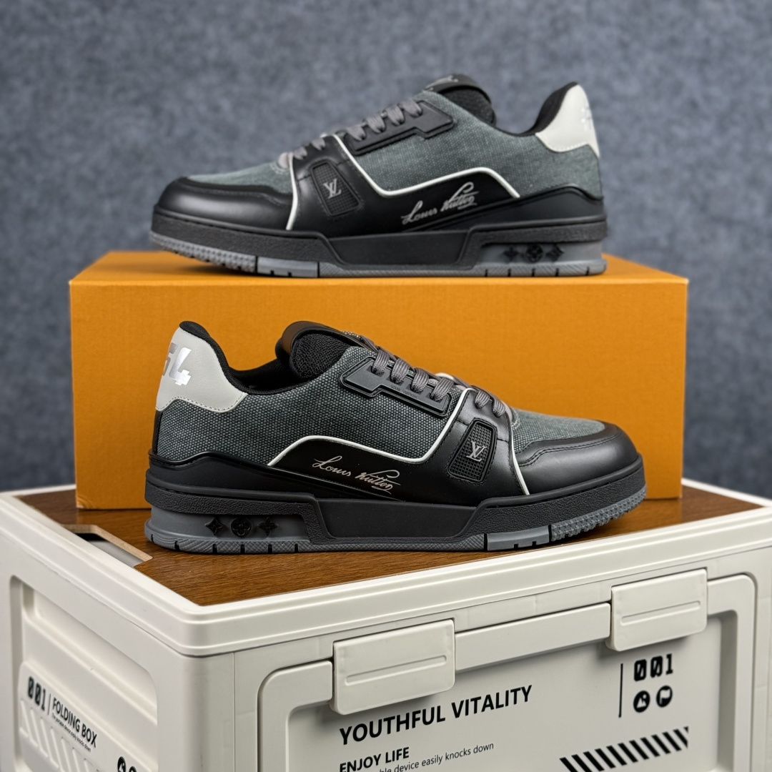 500 广奢高端货 LOUIS VUITTON 路易威登 LV Trainer 板鞋-Chinese UA Cheap High Quatity Brand Clothes Bags handbags Sneakers wholesale wholesaler seller from China Factory suppliers Fashion Clothing Shoes best Quality Beautiful Price 500 广奢高端货 LOUIS VUITTON 路易威登 LV Trainer 板鞋