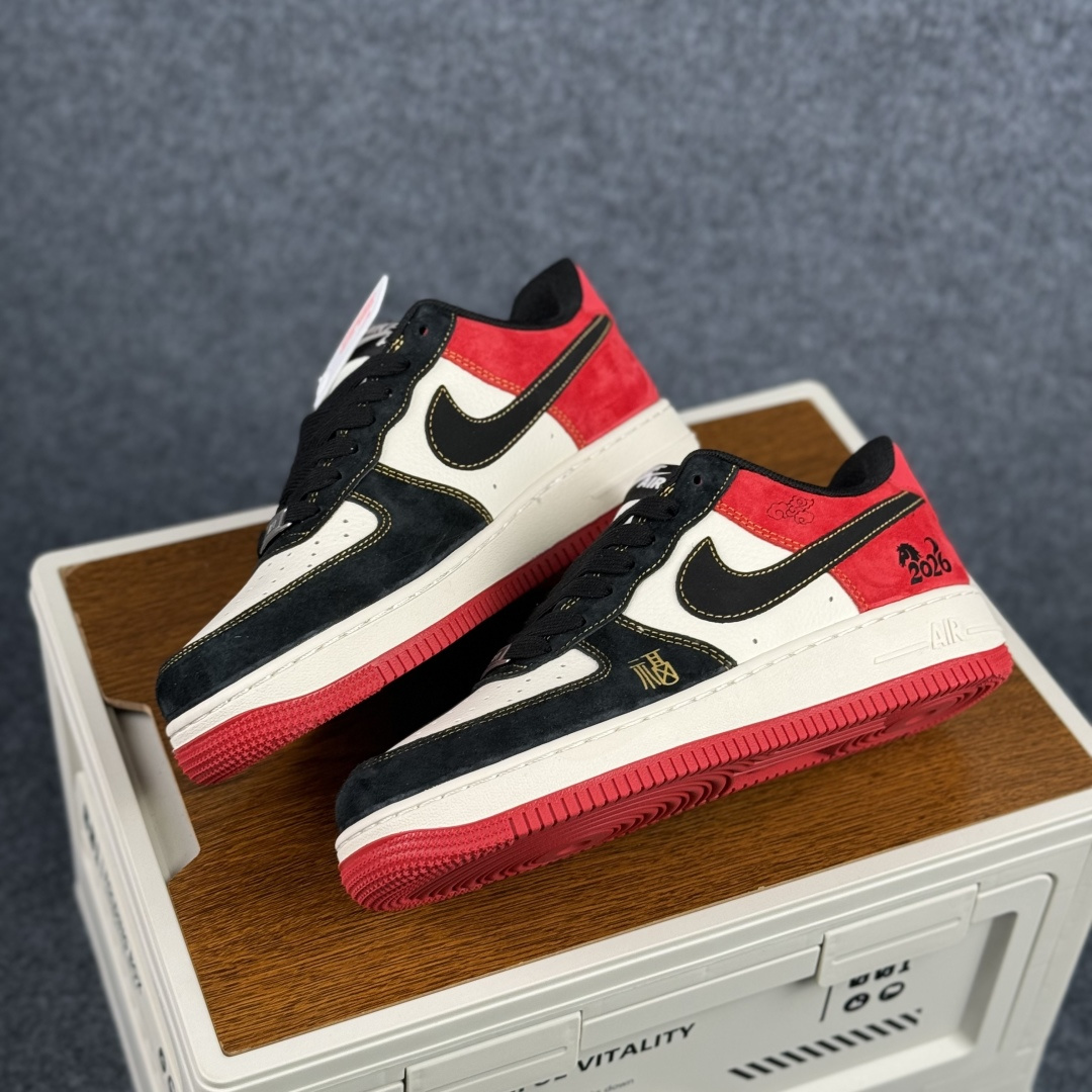 Nike Air Force 1'07 Low 黑白红撞色 空军一号低帮休闲板鞋 HT5088-618 Nike Air Force 1'07 Low 黑白红撞色 空军一号低帮休闲板鞋 HT5088-618