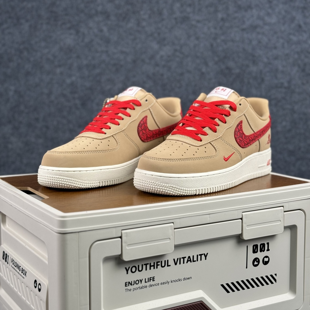 260 Nike Air Force 1'07 Low 马年限定 赤砂丹红 空军一号低帮休闲板鞋 DF0188-130-Chinese UA Cheap High Quatity Brand Clothes Bags handbags Sneakers wholesale wholesaler seller from China Factory suppliers Fashion Clothing Shoes best Quality Beautiful Price 260 Nike Air Force 1'07 Low 马年限定 赤砂丹红 空军一号低帮休闲板鞋 DF0188-130