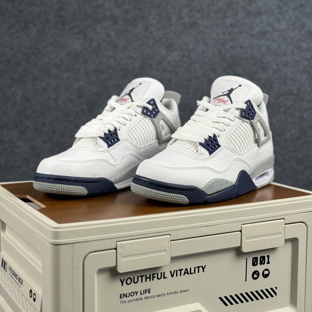 300 W版 Air Jordan AJ4 ”Metallic Gold” 午夜蓝 乔丹AJ4代中帮复古休闲篮球鞋 DH6927-140-Chinese UA Cheap High Quatity Brand Clothes Bags handbags Sneakers wholesale wholesaler seller from China Factory suppliers Fashion Clothing Shoes best Quality Beautiful Price 300 W版 Air Jordan AJ4 ”Metallic Gold” 午夜蓝 乔丹AJ4代中帮复古休闲篮球鞋 DH6927-140