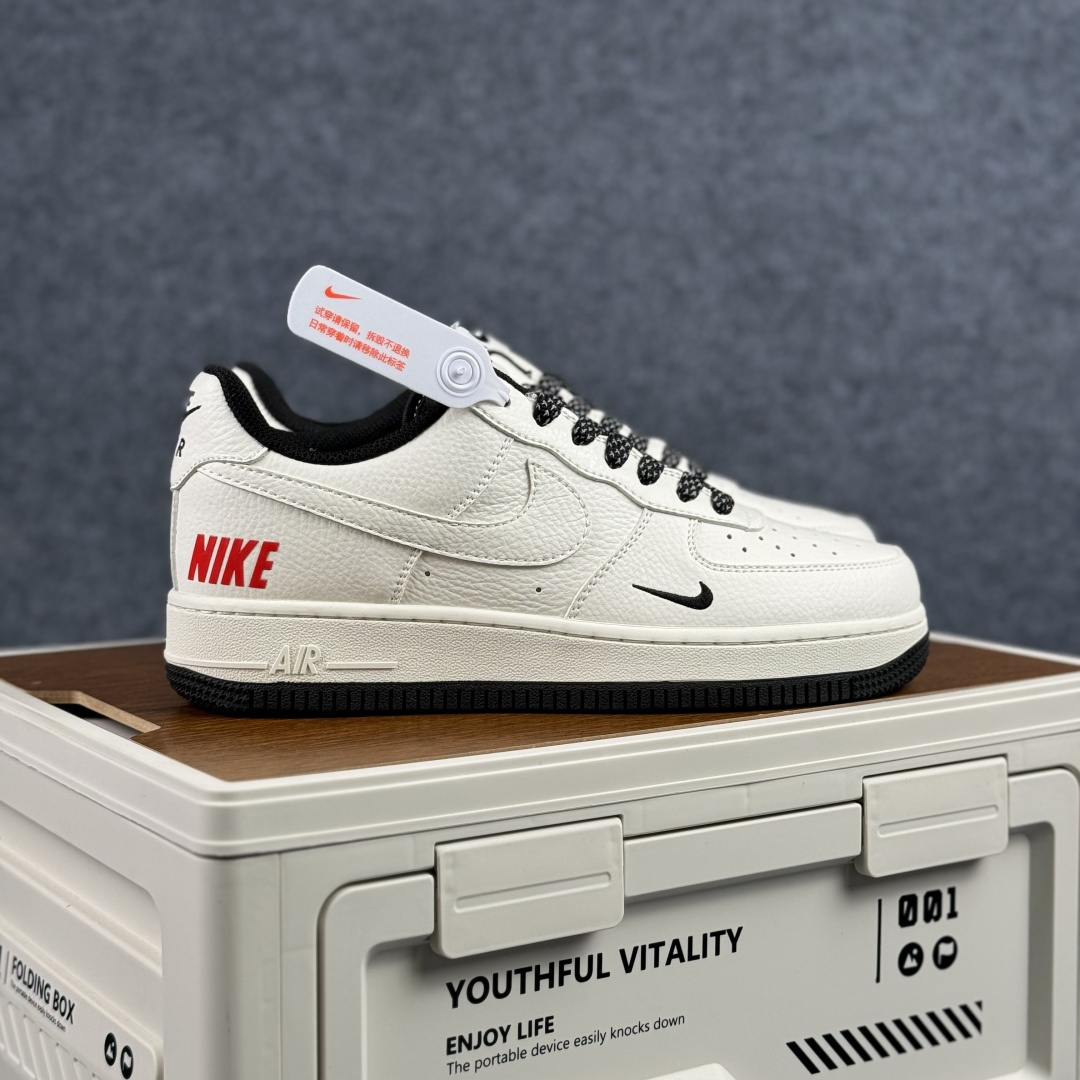 260 Nike Air Force 1'07 Low 米黑红撞色 空军一号低帮休闲板鞋 MM3399-813-Chinese UA Cheap High Quatity Brand Clothes Bags handbags Sneakers wholesale wholesaler seller from China Factory suppliers Fashion Clothing Shoes best Quality Beautiful Price 260 Nike Air Force 1'07 Low 米黑红撞色 空军一号低帮休闲板鞋 MM3399-813