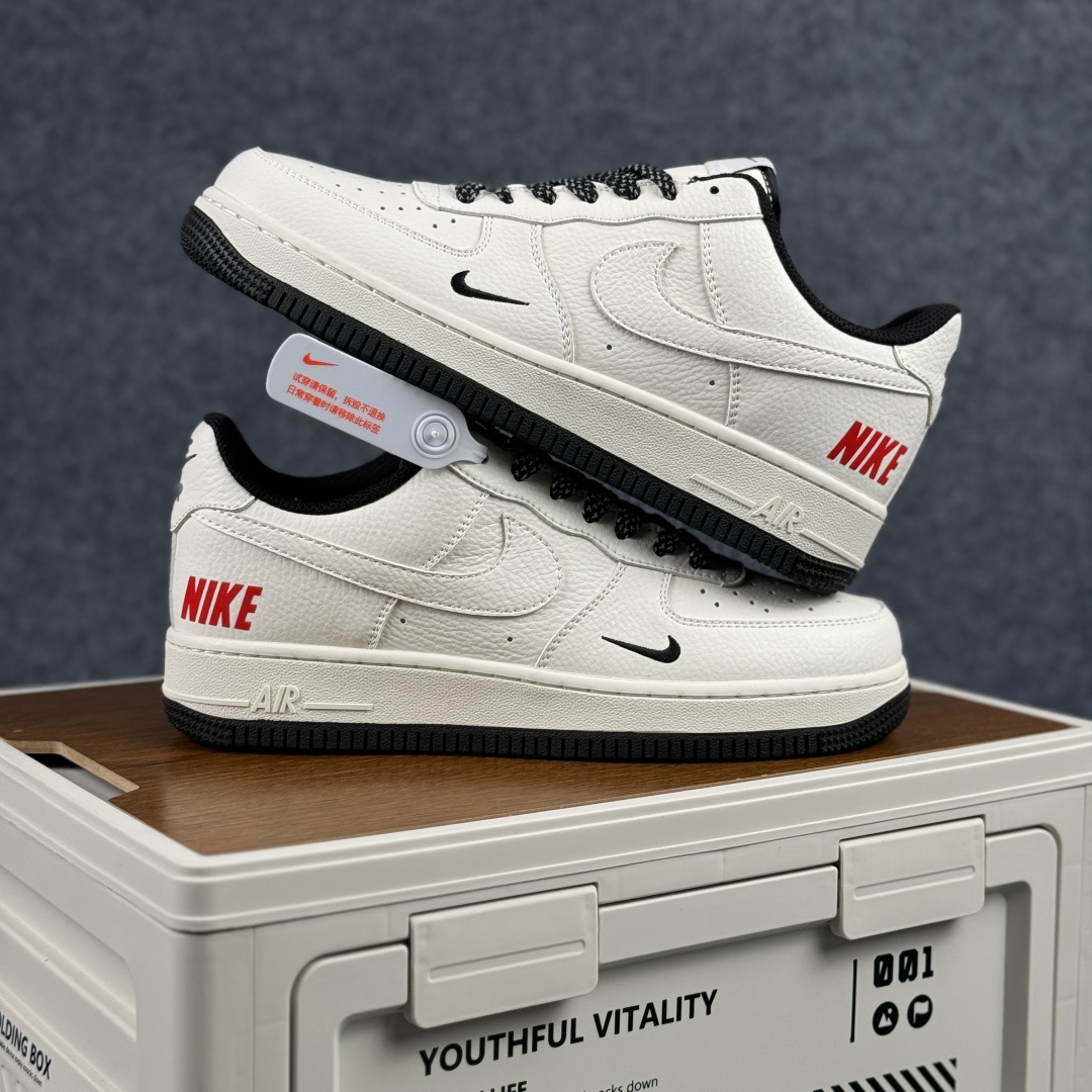 260 Nike Air Force 1'07 Low 米黑红撞色 空军一号低帮休闲板鞋 MM3399-813-Chinese UA Cheap High Quatity Brand Clothes Bags handbags Sneakers wholesale wholesaler seller from China Factory suppliers Fashion Clothing Shoes best Quality Beautiful Price 260 Nike Air Force 1'07 Low 米黑红撞色 空军一号低帮休闲板鞋 MM3399-813
