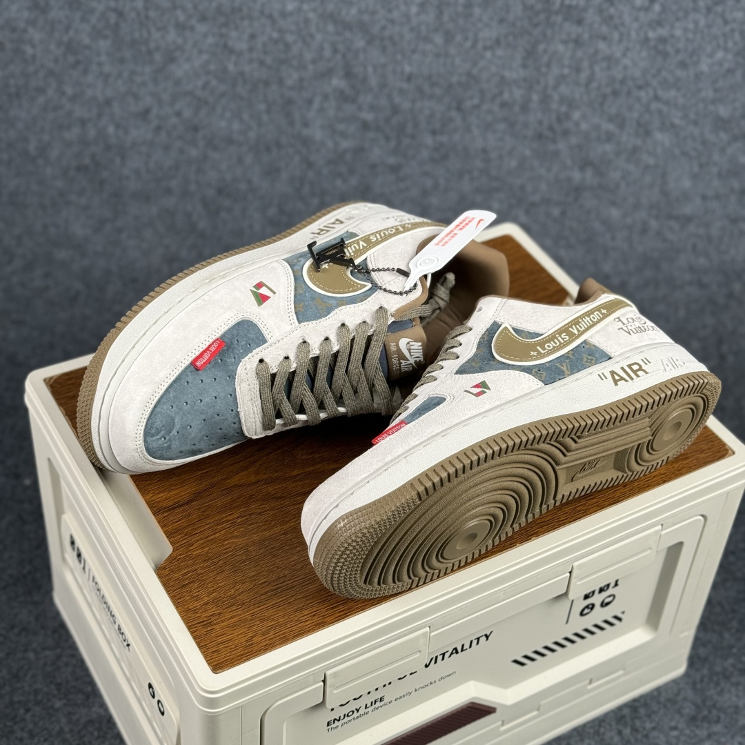 260 Nike Air Force 1'07 Low 白雾霾蓝 空军一号低帮休闲板鞋 DD1982-346