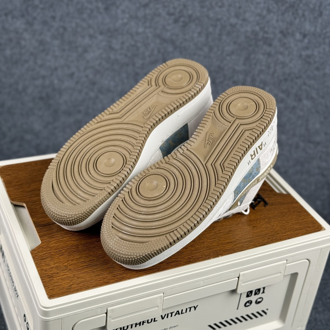 260 Nike Air Force 1'07 Low 白雾霾蓝 空军一号低帮休闲板鞋 DD1982-346