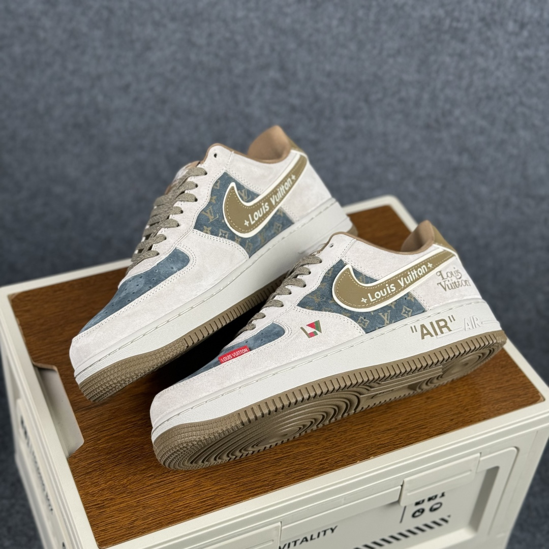 260 Nike Air Force 1'07 Low 白雾霾蓝 空军一号低帮休闲板鞋 DD1982-346