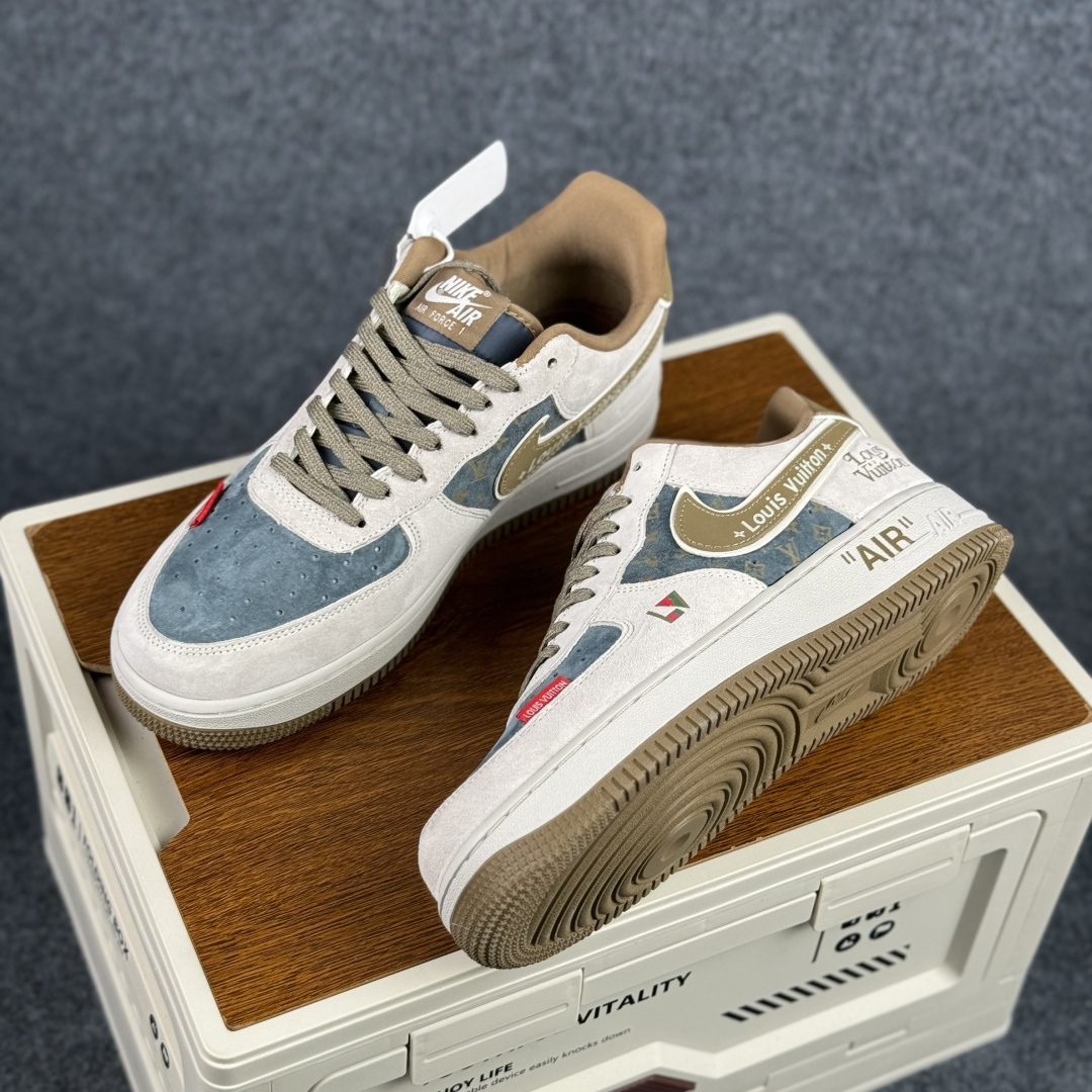 260 Nike Air Force 1'07 Low 白雾霾蓝 空军一号低帮休闲板鞋 DD1982-346