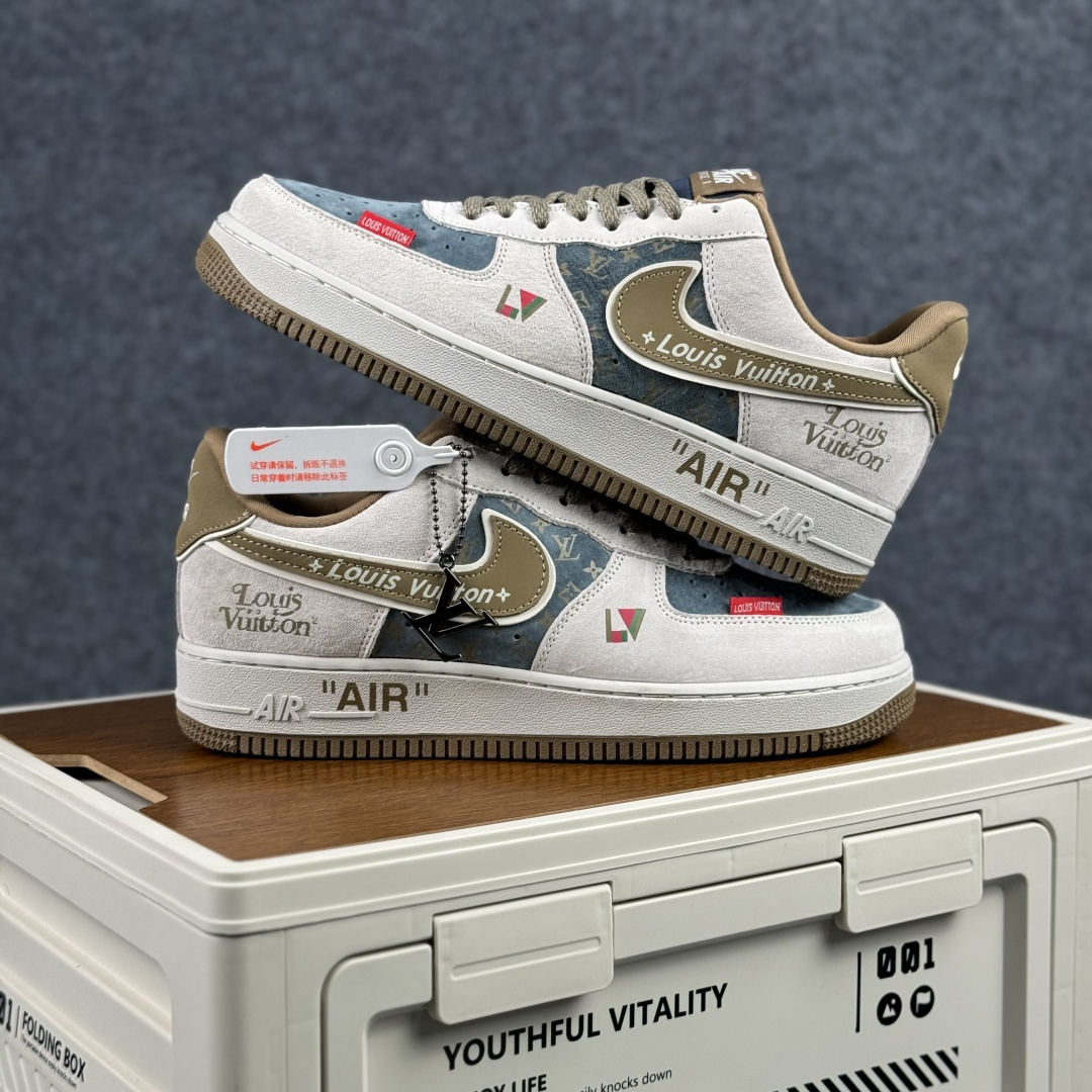 260 Nike Air Force 1'07 Low 白雾霾蓝 空军一号低帮休闲板鞋 DD1982-346