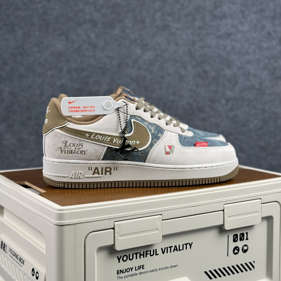 260 Nike Air Force 1'07 Low 白雾霾蓝 空军一号低帮休闲板鞋 DD1982-346