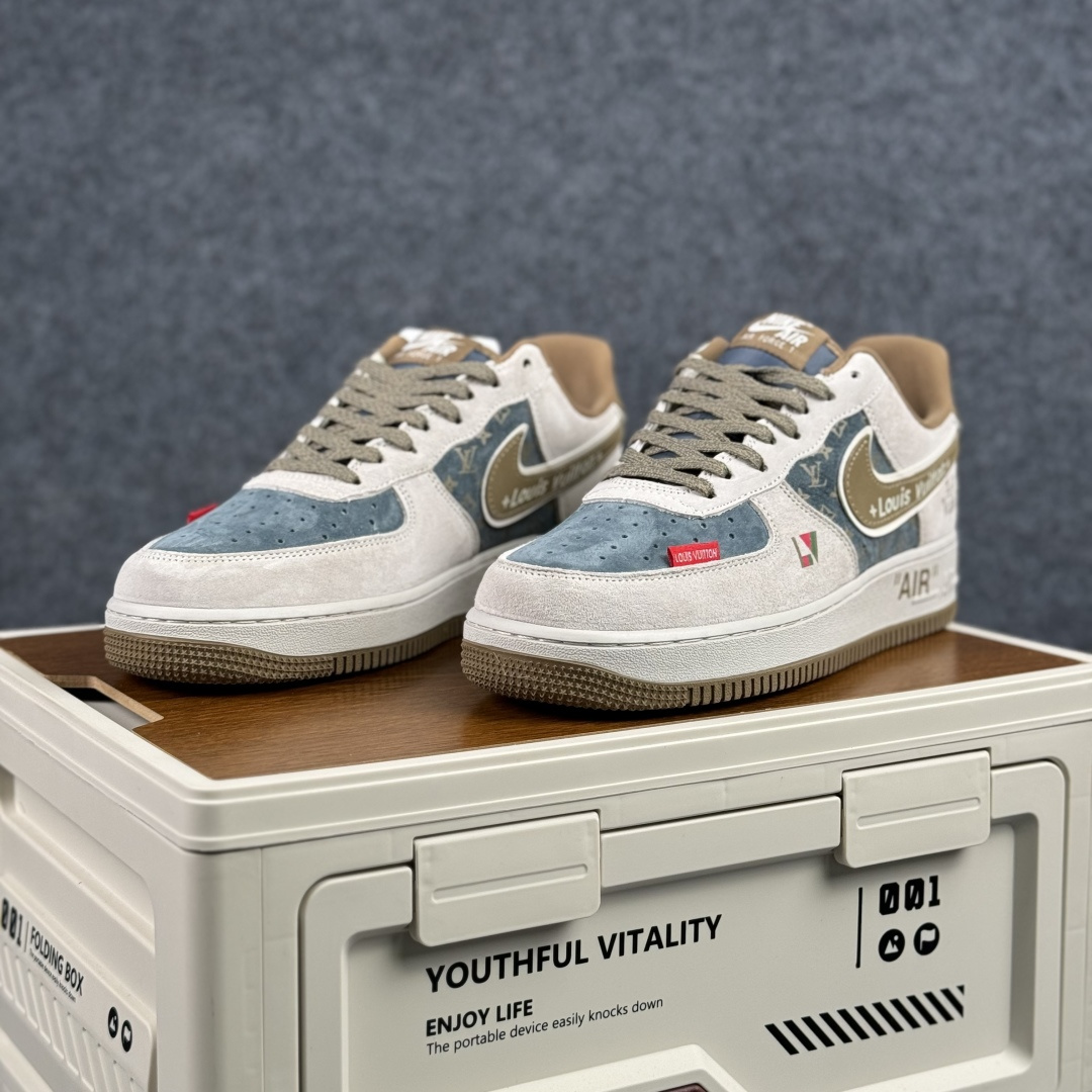 260 Nike Air Force 1'07 Low 白雾霾蓝 空军一号低帮休闲板鞋 DD1982-346