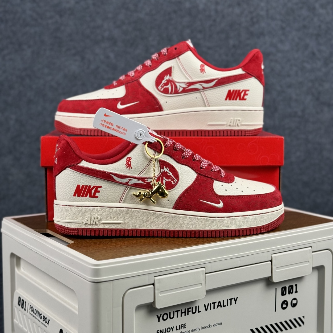 260 Nike Air Force 1'07 Low 马年限定 空军一号低帮休闲板鞋 XL1979-144-Chinese UA Cheap High Quatity Brand Clothes Bags handbags Sneakers wholesale wholesaler seller from China Factory suppliers Fashion Clothing Shoes best Quality Beautiful Price 260 Nike Air Force 1'07 Low 马年限定 空军一号低帮休闲板鞋 XL1979-144