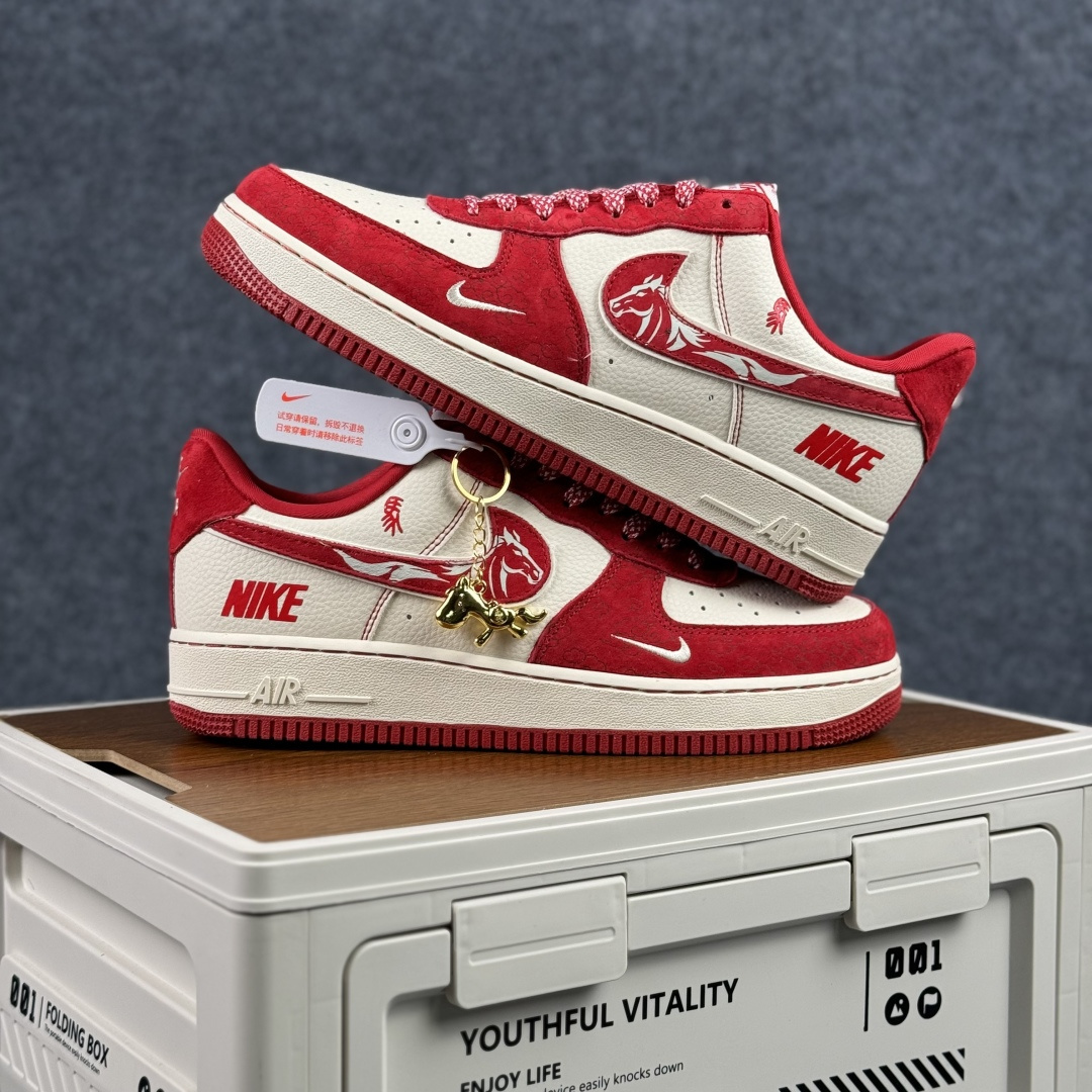 260 Nike Air Force 1'07 Low 马年限定 空军一号低帮休闲板鞋 XL1979-144-Chinese UA Cheap High Quatity Brand Clothes Bags handbags Sneakers wholesale wholesaler seller from China Factory suppliers Fashion Clothing Shoes best Quality Beautiful Price 260 Nike Air Force 1'07 Low 马年限定 空军一号低帮休闲板鞋 XL1979-144