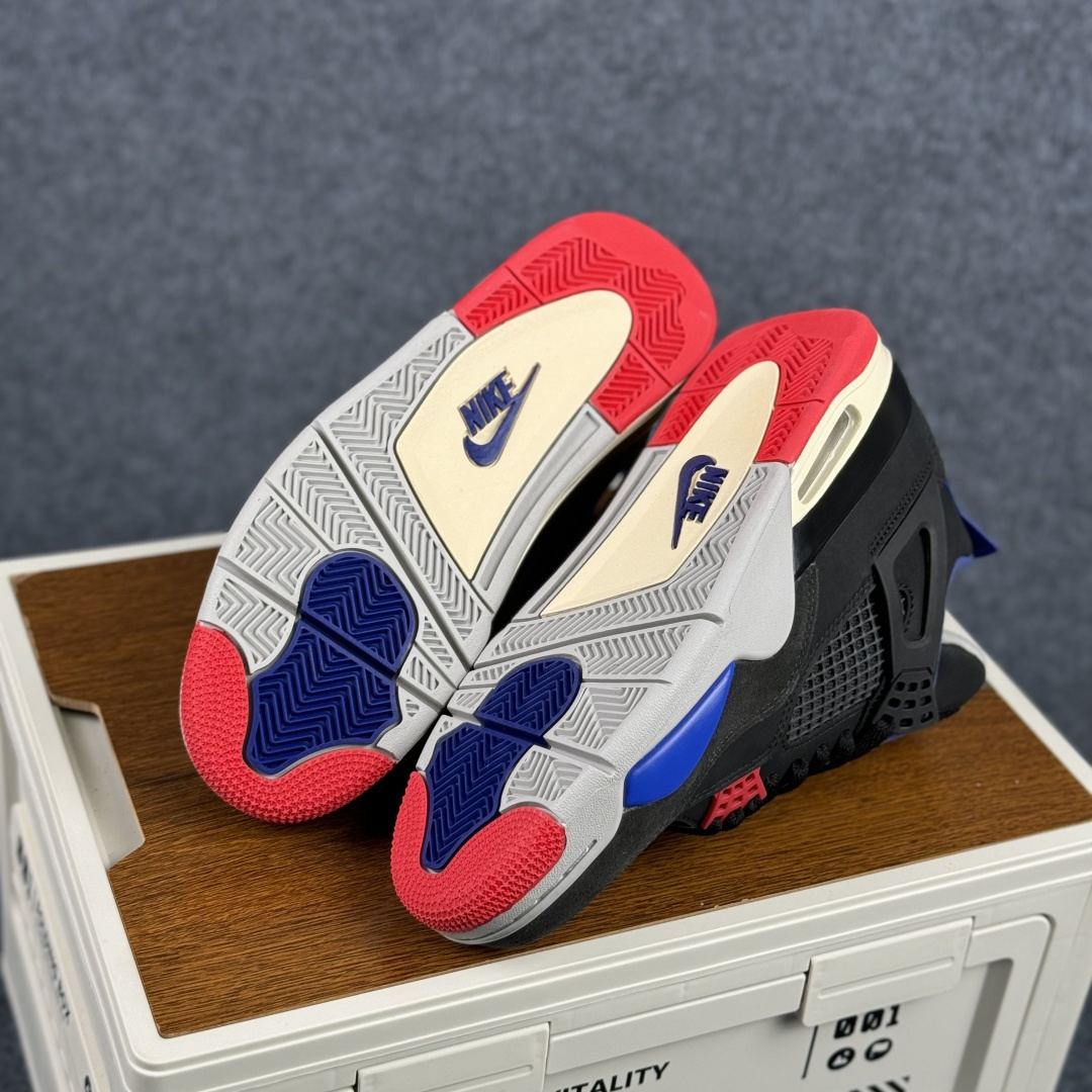 300 W版 Air Jordan AJ4 ”Metallic Gold” 黑蓝红 乔丹AJ4代中帮复古休闲篮球鞋 FV5029-003-Chinese UA Cheap High Quatity Brand Clothes Bags handbags Sneakers wholesale wholesaler seller from China Factory suppliers Fashion Clothing Shoes best Quality Beautiful Price 300 W版 Air Jordan AJ4 ”Metallic Gold” 黑蓝红 乔丹AJ4代中帮复古休闲篮球鞋 FV5029-003