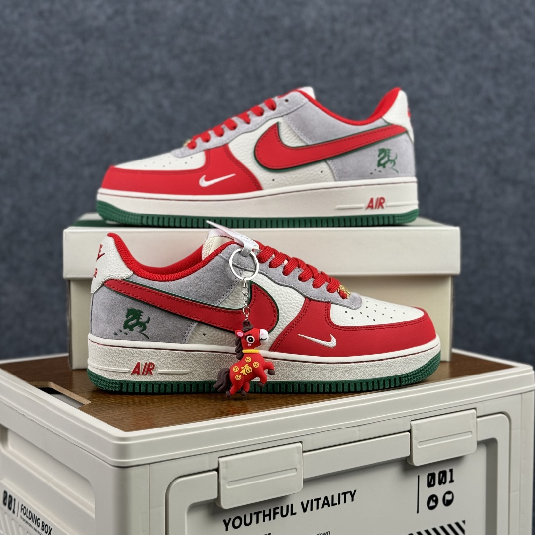 260 Nike Air Force 1'07 Low 马年限定 丹枫银霜 空军一号低帮休闲板鞋 NH0601-520