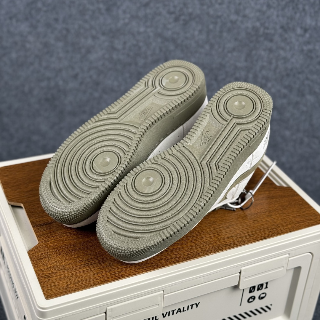 260 Nike Air Force 1'07 Low 橄榄绿米白 空军一号低帮休闲板鞋 DF0188-122