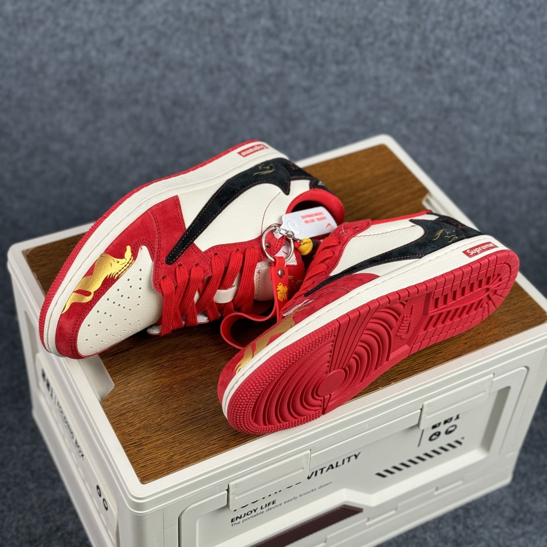 280 Nike Air Jordan 1 Low 定制配色 马年限定 定制AJ联名-高端定制 低帮复古文化板鞋 FC1688-247