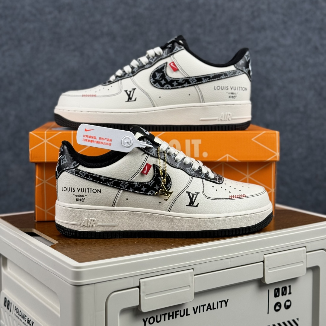 260 Nike Air Force 1'07 Low 联名老花色 空军一号低帮休闲板鞋 LV2288-002-Chinese UA Cheap High Quatity Brand Clothes Bags handbags Sneakers wholesale wholesaler seller from China Factory suppliers Fashion Clothing Shoes best Quality Beautiful Price 260 Nike Air Force 1'07 Low 联名老花色 空军一号低帮休闲板鞋 LV2288-002
