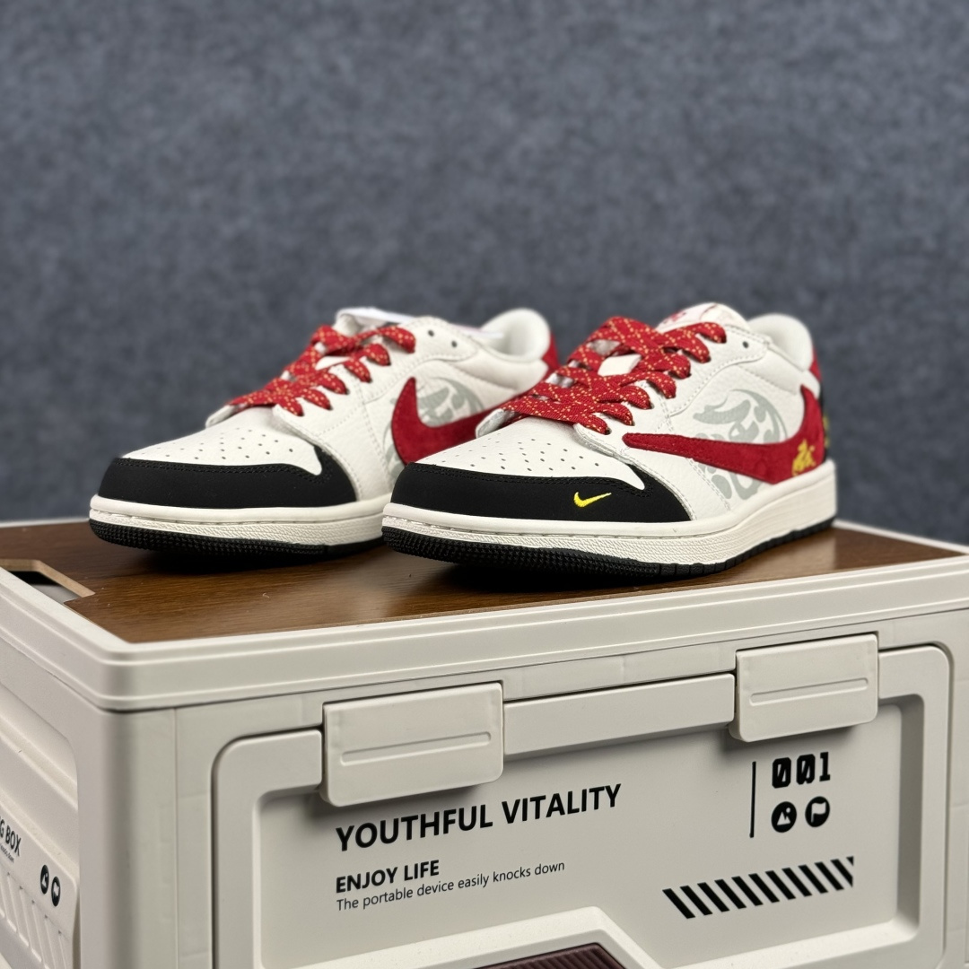 Nike Air Jordan 1 Low 定制配色 马年限定 定制AJ联名-高端定制 低帮复古文化板鞋 DF61-9001