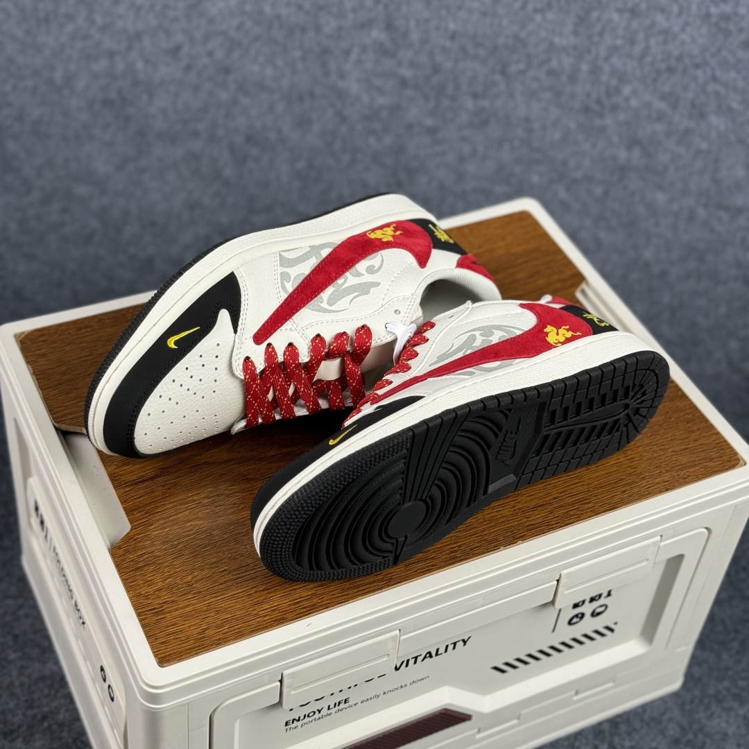 Nike Air Jordan 1 Low 定制配色 马年限定 定制AJ联名-高端定制 低帮复古文化板鞋 DF61-9001