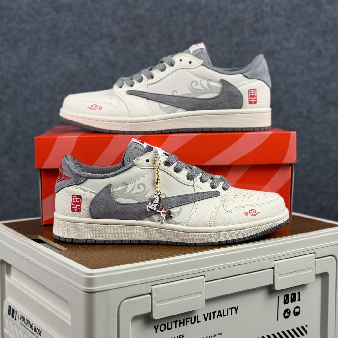 Nike Air Jordan 1 Low 定制配色 马年限定 定制AJ联名-高端定制 低帮复古文化板鞋 XT6998-116