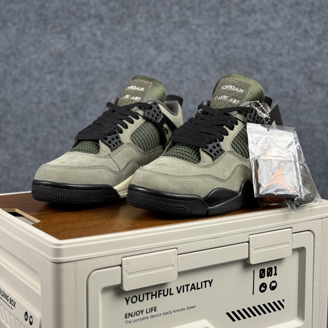 300 W版 Air Jordan AJ4 ”Metallic Gold” 橄榄绿 乔丹AJ4代中帮复古休闲篮球鞋 IB1519-200-Chinese UA Cheap High Quatity Brand Clothes Bags handbags Sneakers wholesale wholesaler seller from China Factory suppliers Fashion Clothing Shoes best Quality Beautiful Price 300 W版 Air Jordan AJ4 ”Metallic Gold” 橄榄绿 乔丹AJ4代中帮复古休闲篮球鞋 IB1519-200