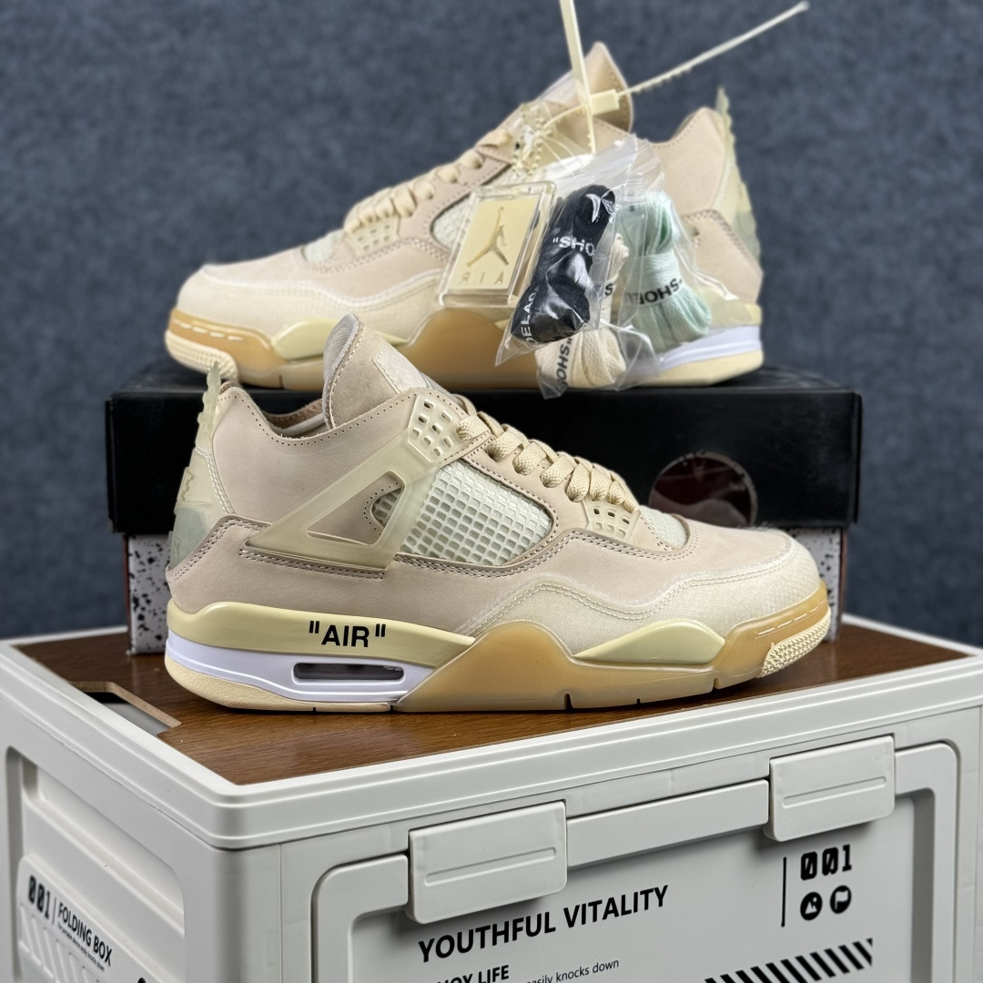 300 W版 Air Jordan AJ4 ”Metallic Gold” 米白 白帆 乔丹AJ4代中帮复古休闲篮球鞋 CV9388-100-Chinese UA Cheap High Quatity Brand Clothes Bags handbags Sneakers wholesale wholesaler seller from China Factory suppliers Fashion Clothing Shoes best Quality Beautiful Price 300 W版 Air Jordan AJ4 ”Metallic Gold” 米白 白帆 乔丹AJ4代中帮复古休闲篮球鞋 CV9388-100
